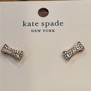 Kate Spade Pavé Bow Earrings - New